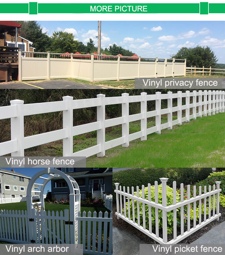 2x6 2 rail vinyl horse fencing pastures from China manufacturer SAMUK