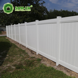 4' x 8' easy install tongue and groove vinyl private fence