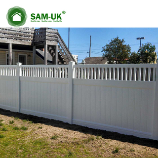 5' x 8' vinyl private fence tongue and groove for outdoor backyard