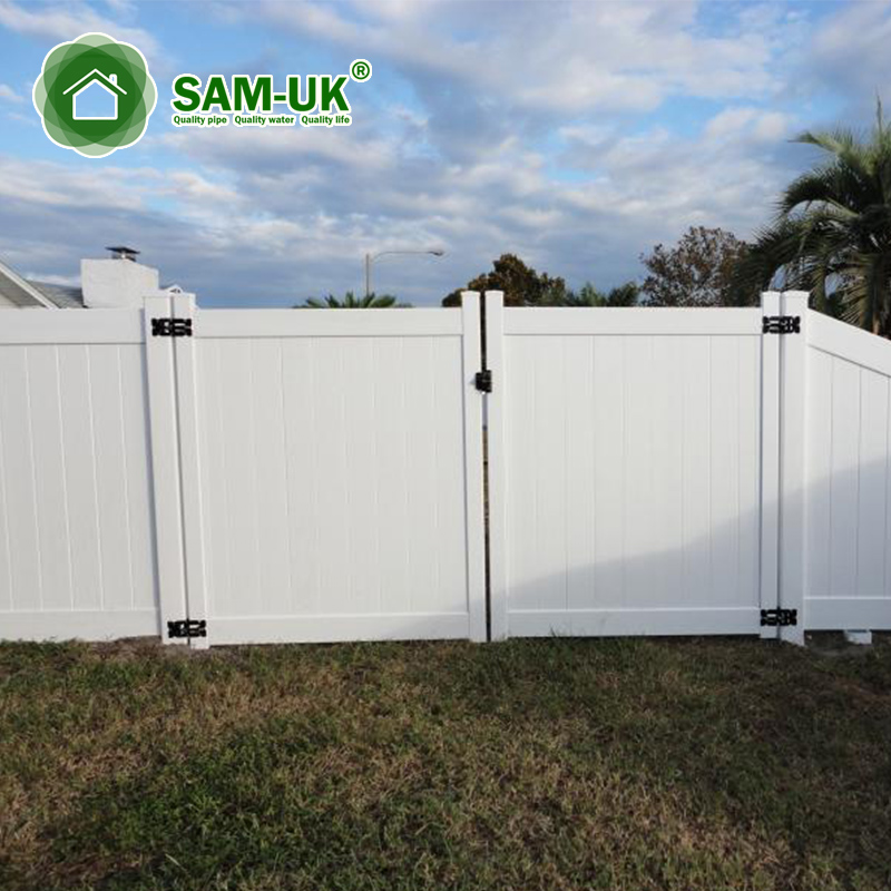 4' x 8' easy install tongue and groove vinyl private fence from China