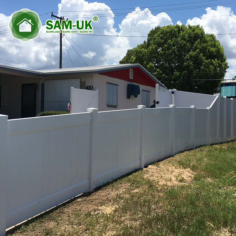 6 X 8 Vinyl Privacy Fencing Double Gate For Backyard From China Manufacturer Sam Uk