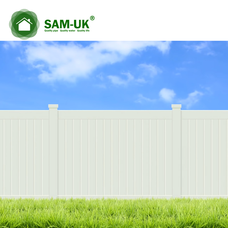 Pvc Panel Farm Fence 6x8 ft PVC Vinyl Privacy Fence Panels