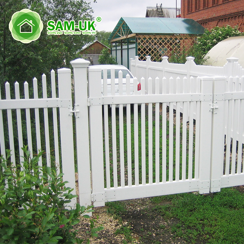 White Picket Fence Electric Gate Frame