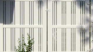 Picket White Lowes Vinyl Panels Used Privacy Fence For Houses