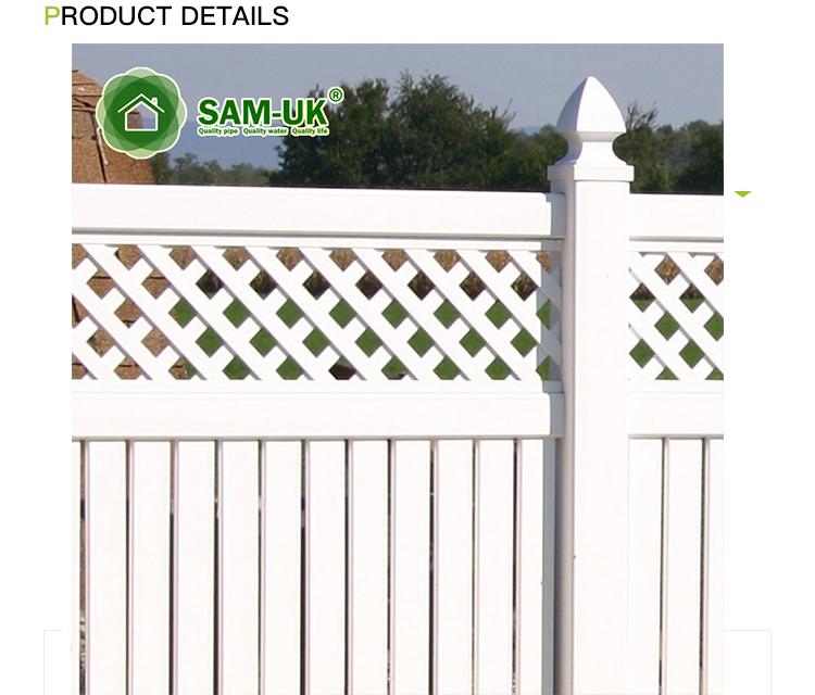 Plastic Fence Panel 6X8 Ft Pvc Vinyl Privacy Fence Panels