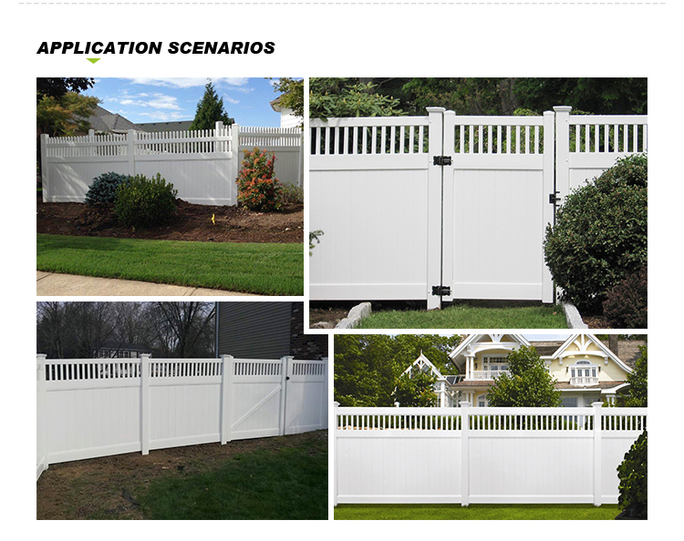 pvc privacy fence car gate vs wood from China manufacturer SAMUK