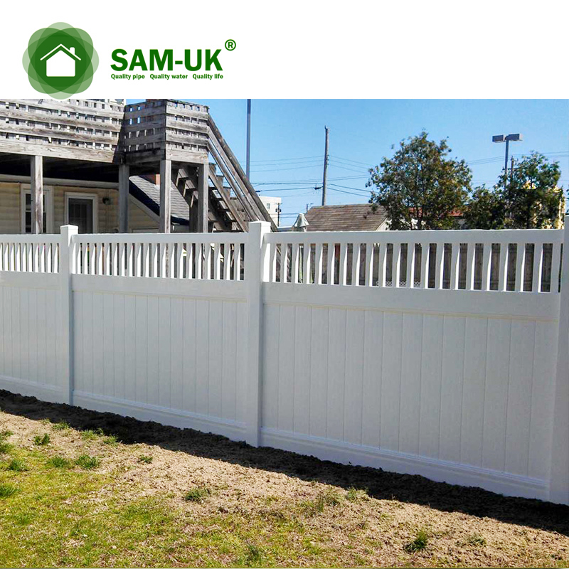 PVC Vinyl Panel Garden Privacy Fence